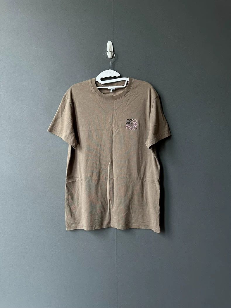 Loewe LOEWE Brown embroidered short sleeves Size US S / EU 44-46 / 1 - 1 Thumbnail