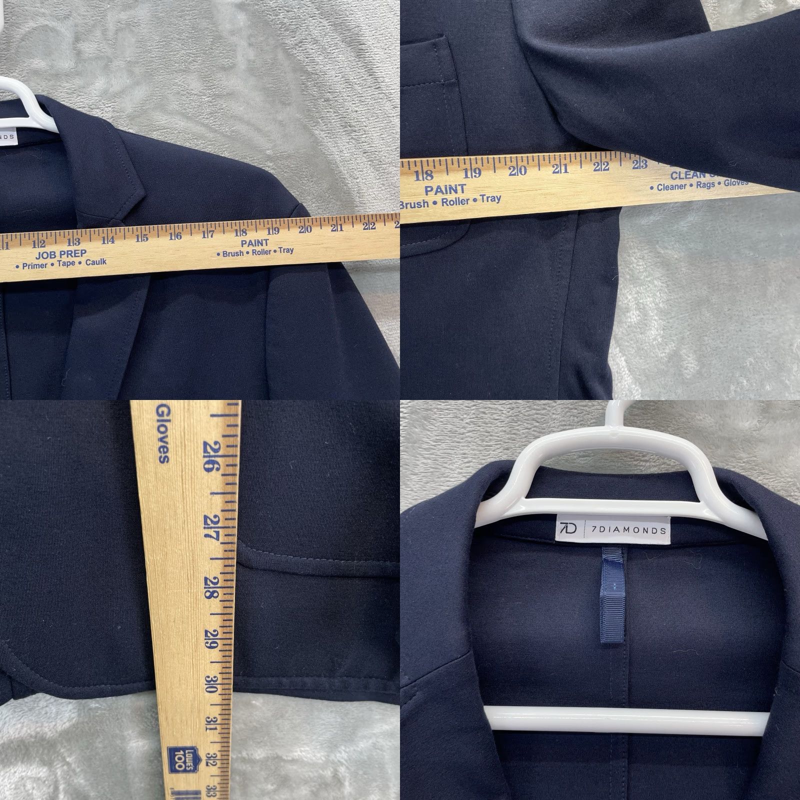 Vintage 7 Diamonds Blazer Men's Large Sport Coat Two Button Casual Jacket Suit Connor Size 42R - 8 Thumbnail