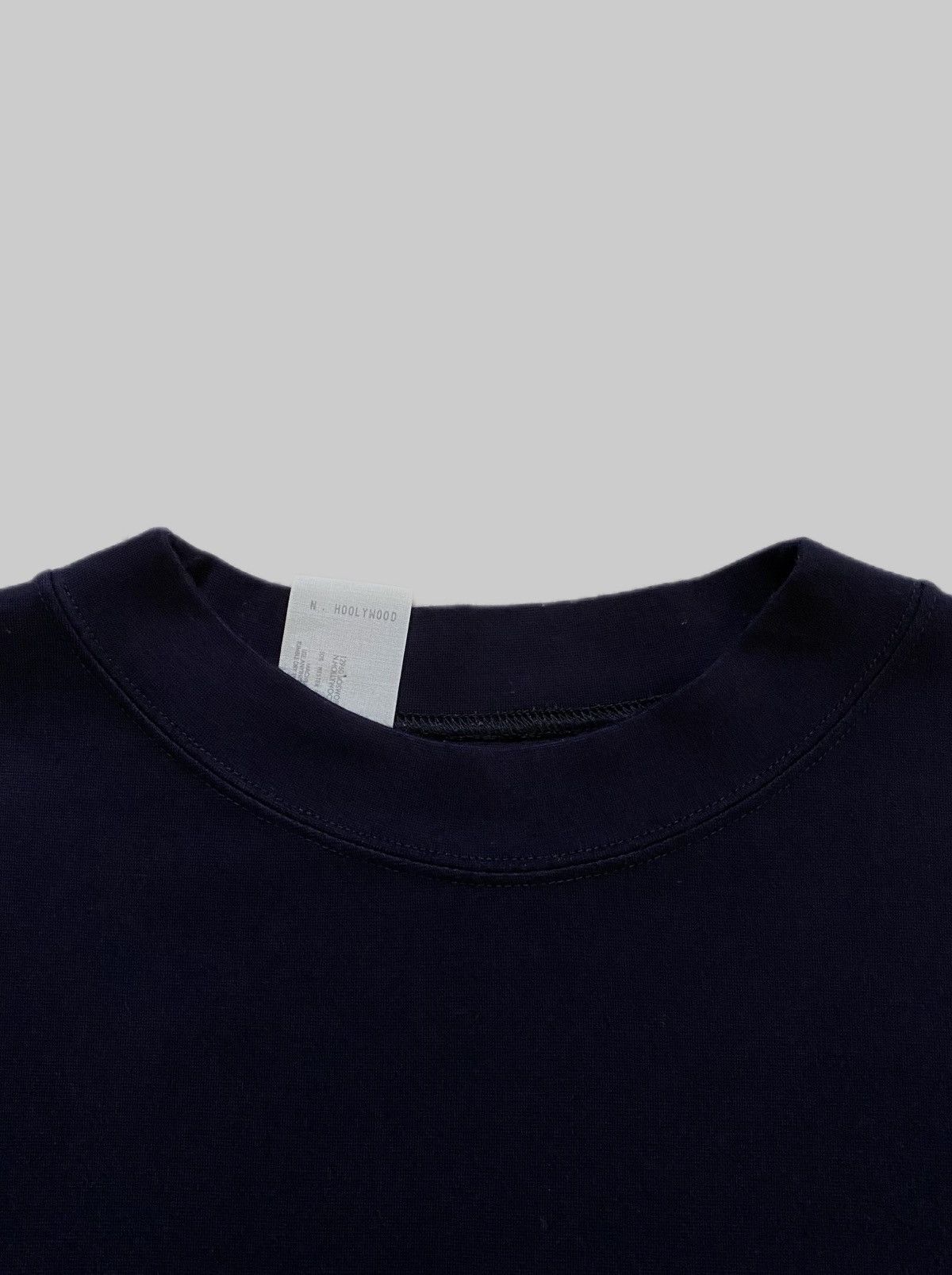 N.Hoolywood N.Hoolywood Front Zip Panel Boxy T-Shirt - Navy Size US S / EU 44-46 / 1 - 3 Thumbnail