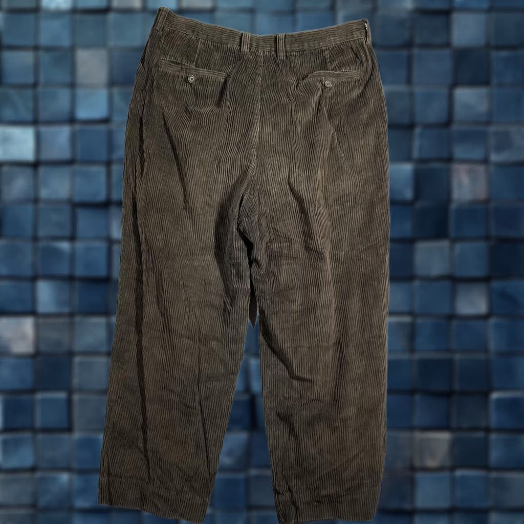 Gap VINTAGE Gap Wide Whale Corduroy Dress Pants Mens 36x32 Green Relaxed Fit Baggy Y2K Size US 36 / EU 52 - 1 Thumbnail
