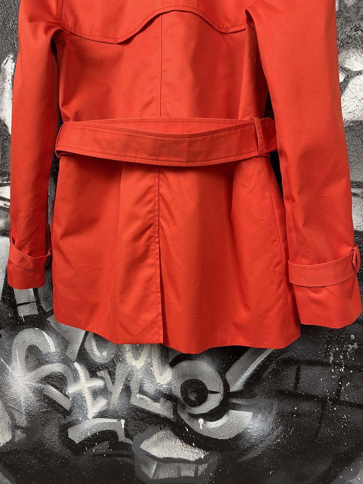Coach Coach New York Red Orange Short Length Trench Coat Woman’s Size S / US 4 / IT 40 - 7 Thumbnail