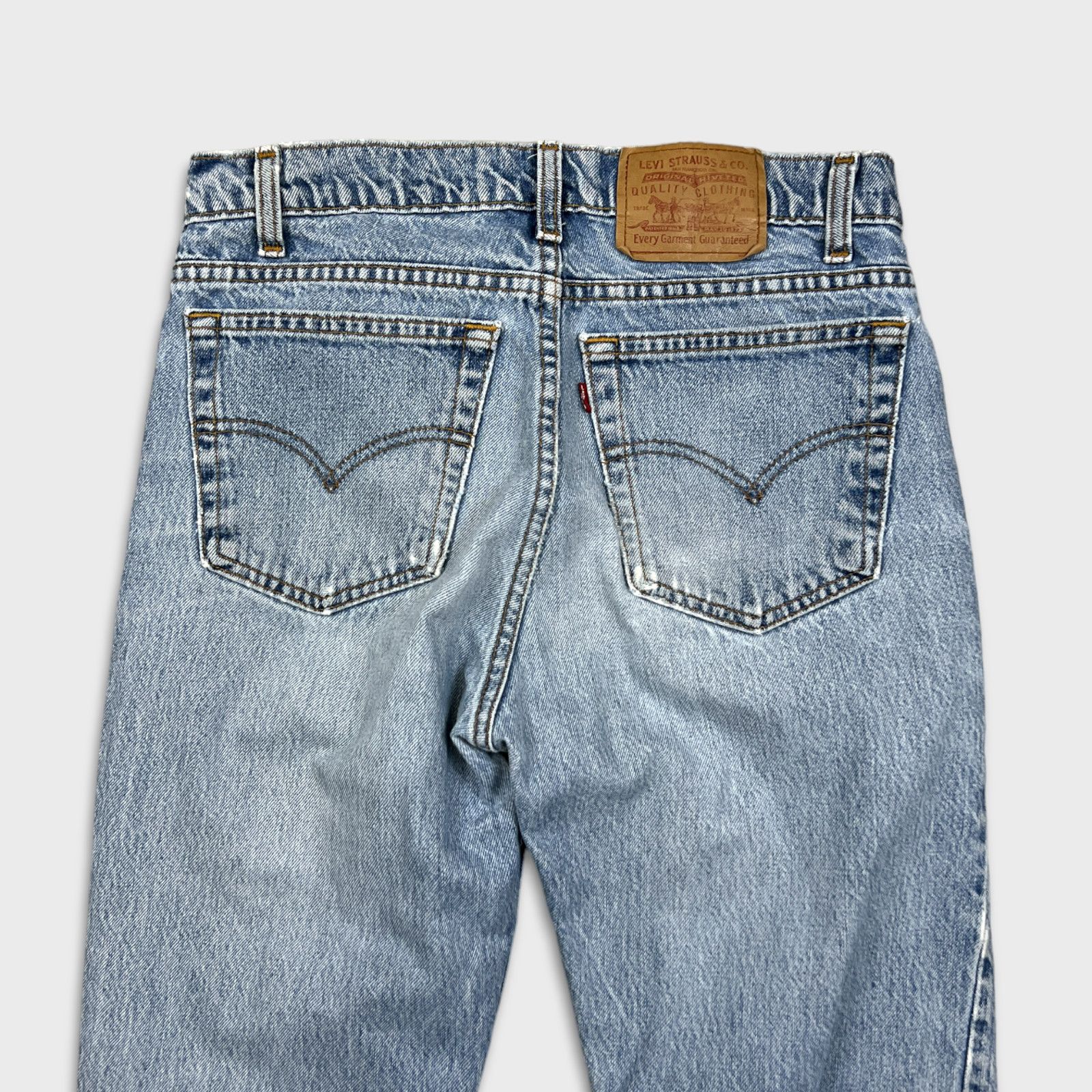 Levi's × Vintage VTG 90s Levi's 516 Slim Fit Straight Thrashed Jeans 32x32 Size US 32 / EU 48 - 8 Thumbnail