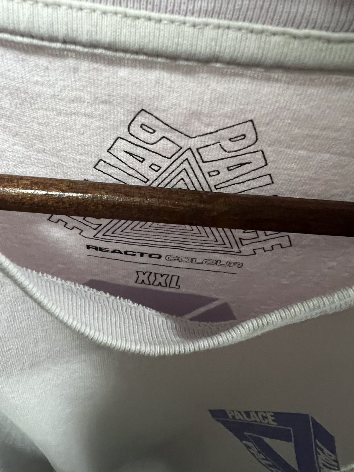 Palace Palace Reacto Tri-Ferg T-Shirt Pink XXL Size US XXL / EU 58 / 5 - 5 Thumbnail