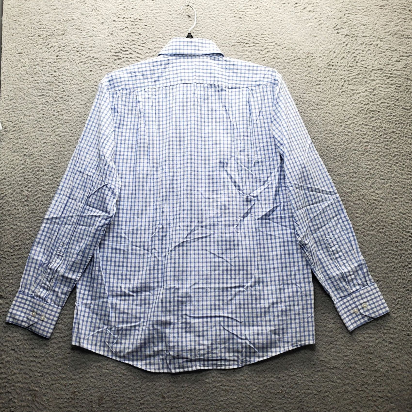 Hugo Boss Hugo Boss Dress Shirt Mens 17 Multi Check Non-Iron Long Sleeve Formal Business Size 46R - 2 Thumbnail