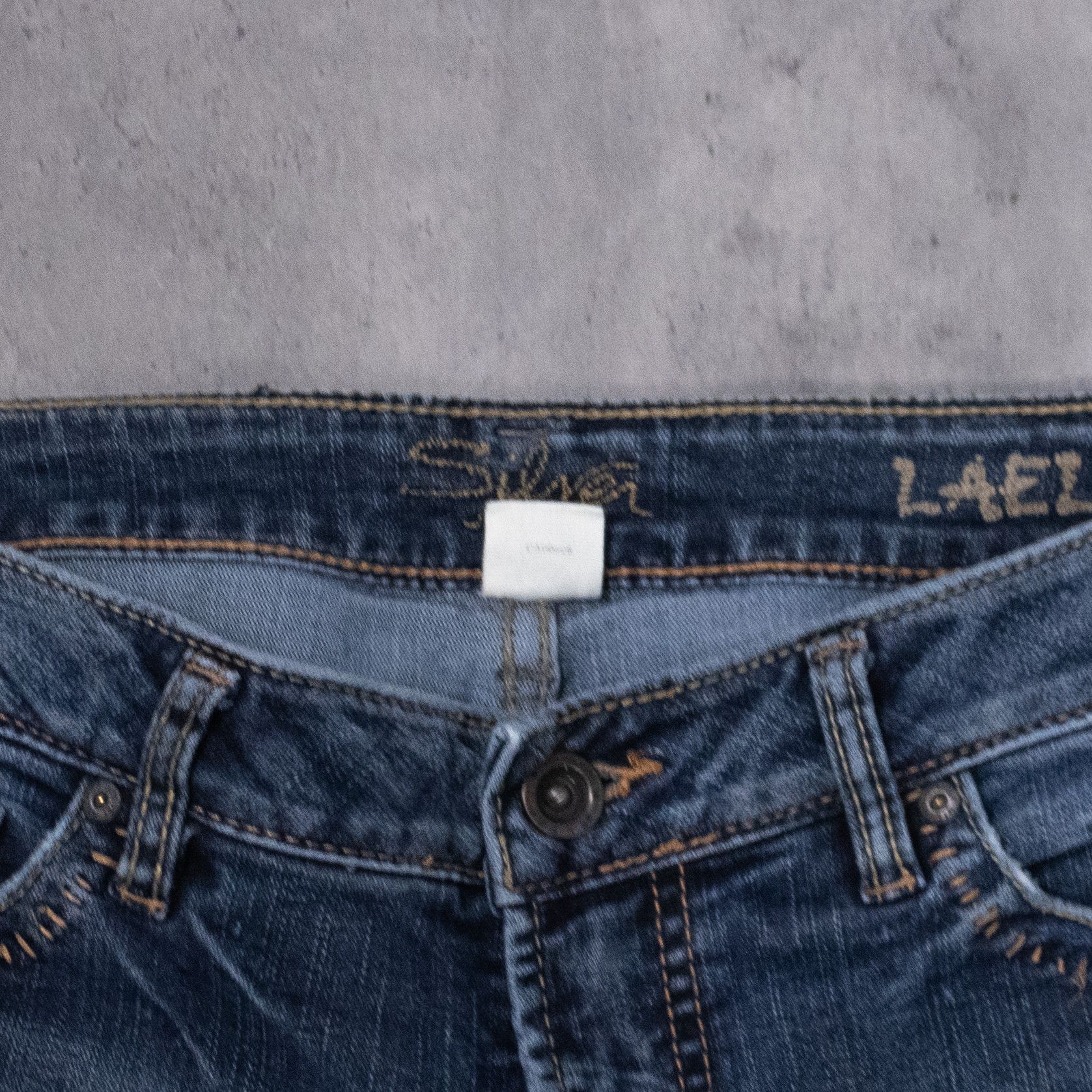 Silver Jeans Co. Y2K's 00 Silver Flair Boot Cut Baggy Low Rise Denim Pant's Size US 32 / EU 48 - 9 Thumbnail