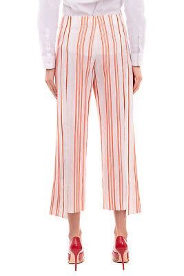 Jil Sander Jil Sander Silk Trousers Striped Cropped Made In Italy Size 30" / US 8 / IT 44 - 4 Thumbnail