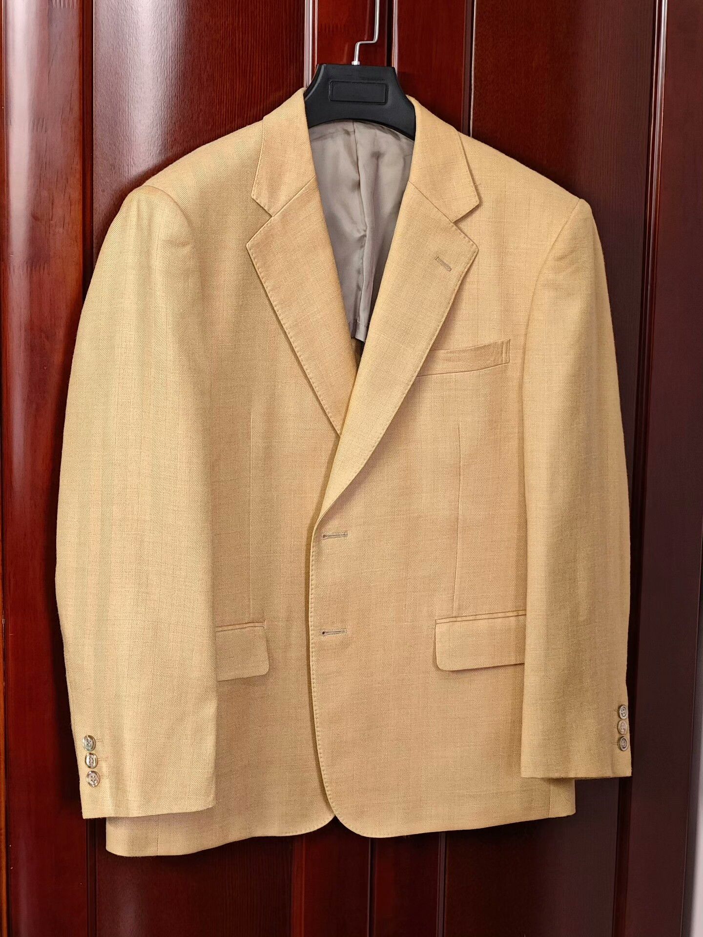Japanese Brand Italian Ariston Custom Blazer in Beige Size US L / EU 52-54 / 3 - 1 Thumbnail