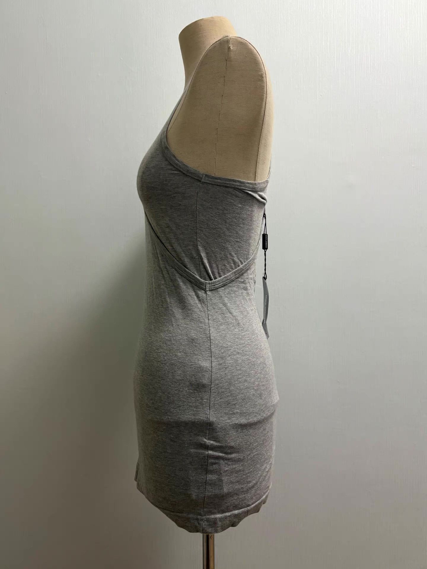 Dolce & Gabbana Dolce & Gabbana One-Shoulder Grey Tank Top。Ｑ21 Size M / US 6-8 / IT 42-44 - 4 Thumbnail