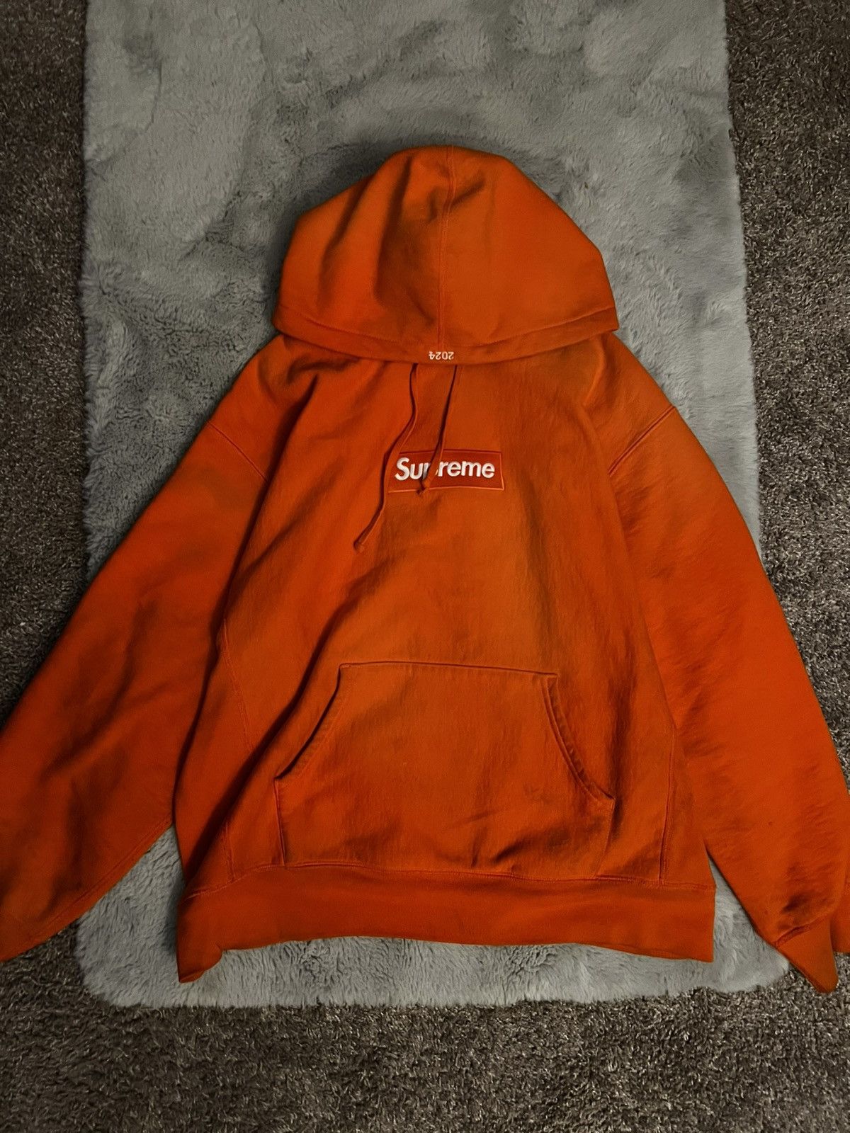 Supreme Box Logo (FW24) Orange Hoodie