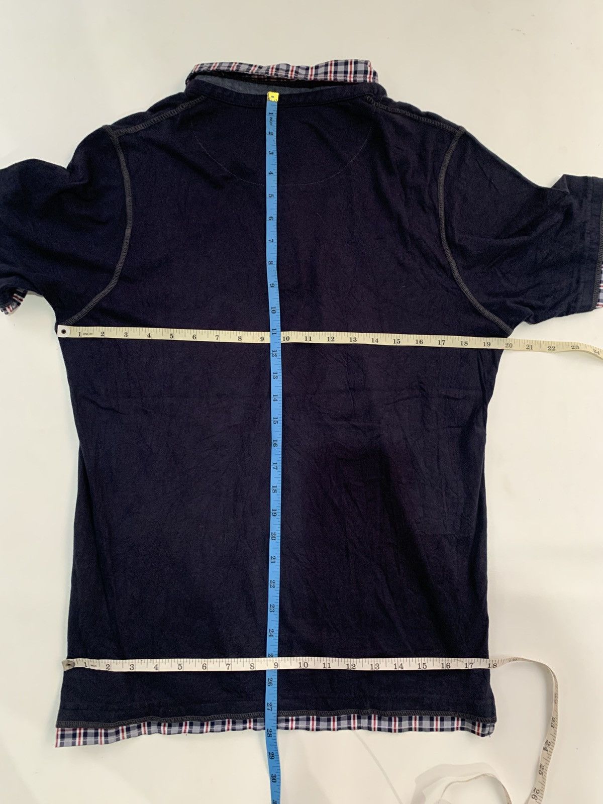 Takeo Kikuchi Tkmixpice Crazy Double Layer Distressed Polo Tshirt Size US L / EU 52-54 / 3 - 15 Thumbnail