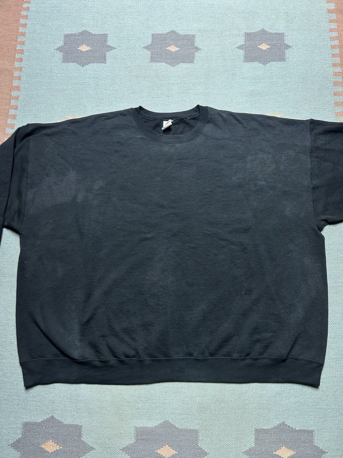 Hanes Hanes eco smart crewneck sweatshirt blank blac soft cozy 5XL Size US XXL / EU 58 / 5 - 2 Thumbnail