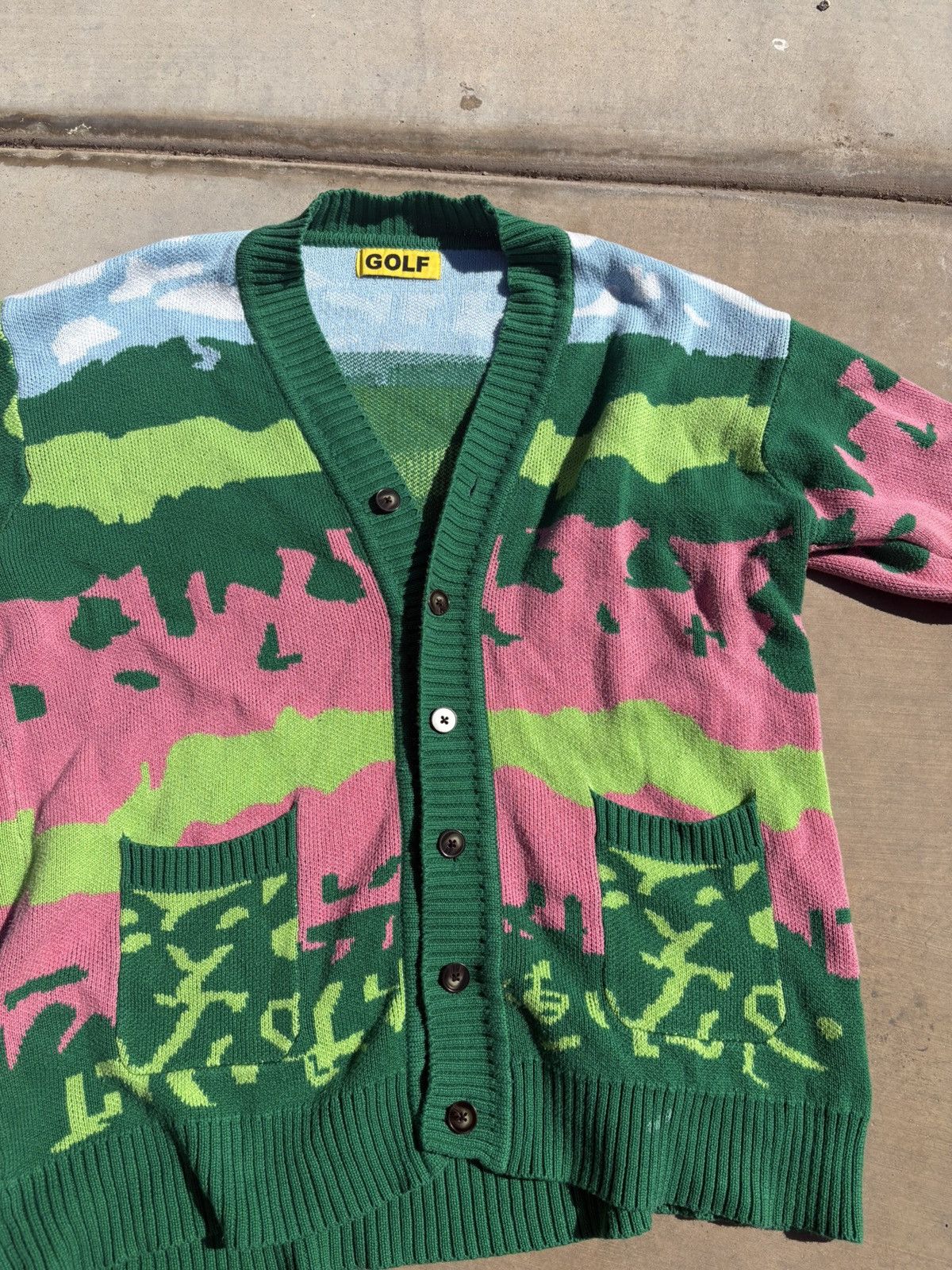 Golf Wang GOLFWANG X TYLER THE CREATOR FLORAL CARDIGAN Size US XL / EU 56 / 4 - 2 Thumbnail