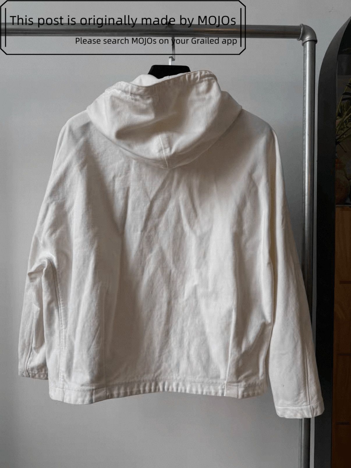 Raf Simons Sz 44 Raf Simons 11AW White Denim Hooded Jacket mojos1414 Size US S / EU 44-46 / 1 - 3 Thumbnail