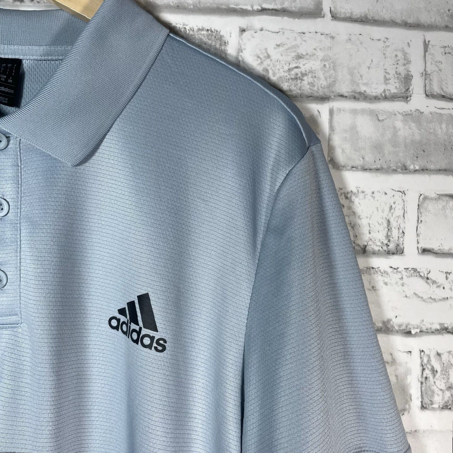 Adidas Adidas Polo Shirt Mens Light Blue L Regular Size Polo Shirt Mens Blue Adidas Shirt Size US L / EU 52-54 / 3 - 3 Thumbnail