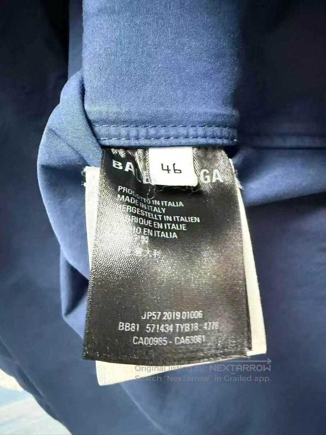 Balenciaga balenciaga blue and white parka jacket. Size US L / EU 52-54 / 3 - 4 Thumbnail