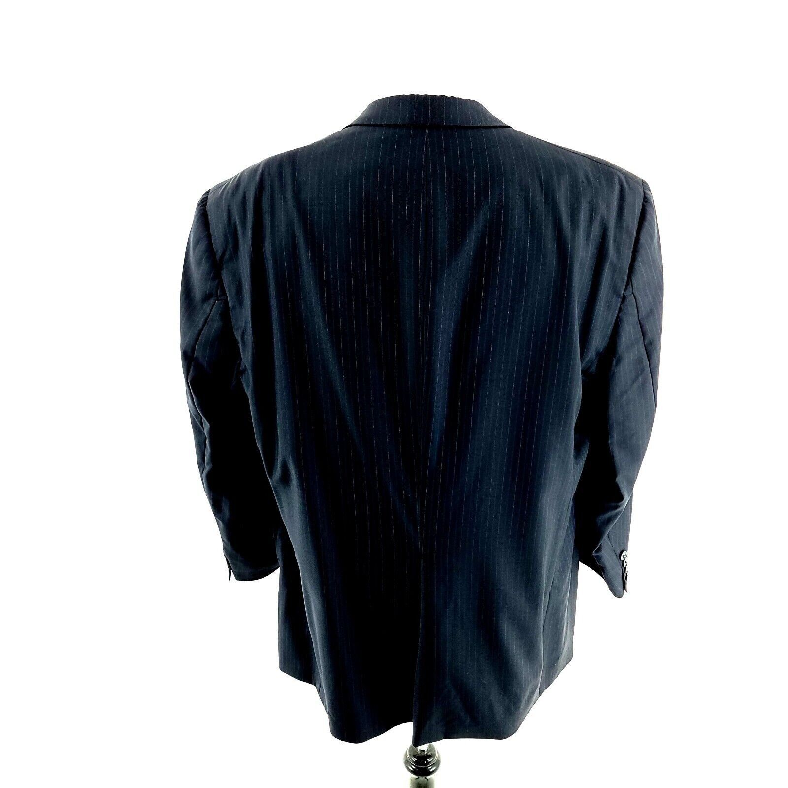 Hart Schaffner Marx DAMAGED Hart Schaffner Marx Gold Trumpeter Wool 2 Button Jac Size 46R - 5 Thumbnail