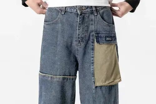 Other 2020S/S Simple Blue Japan Denim Pocket Jeans Size US 32 / EU 48 - 3 Thumbnail