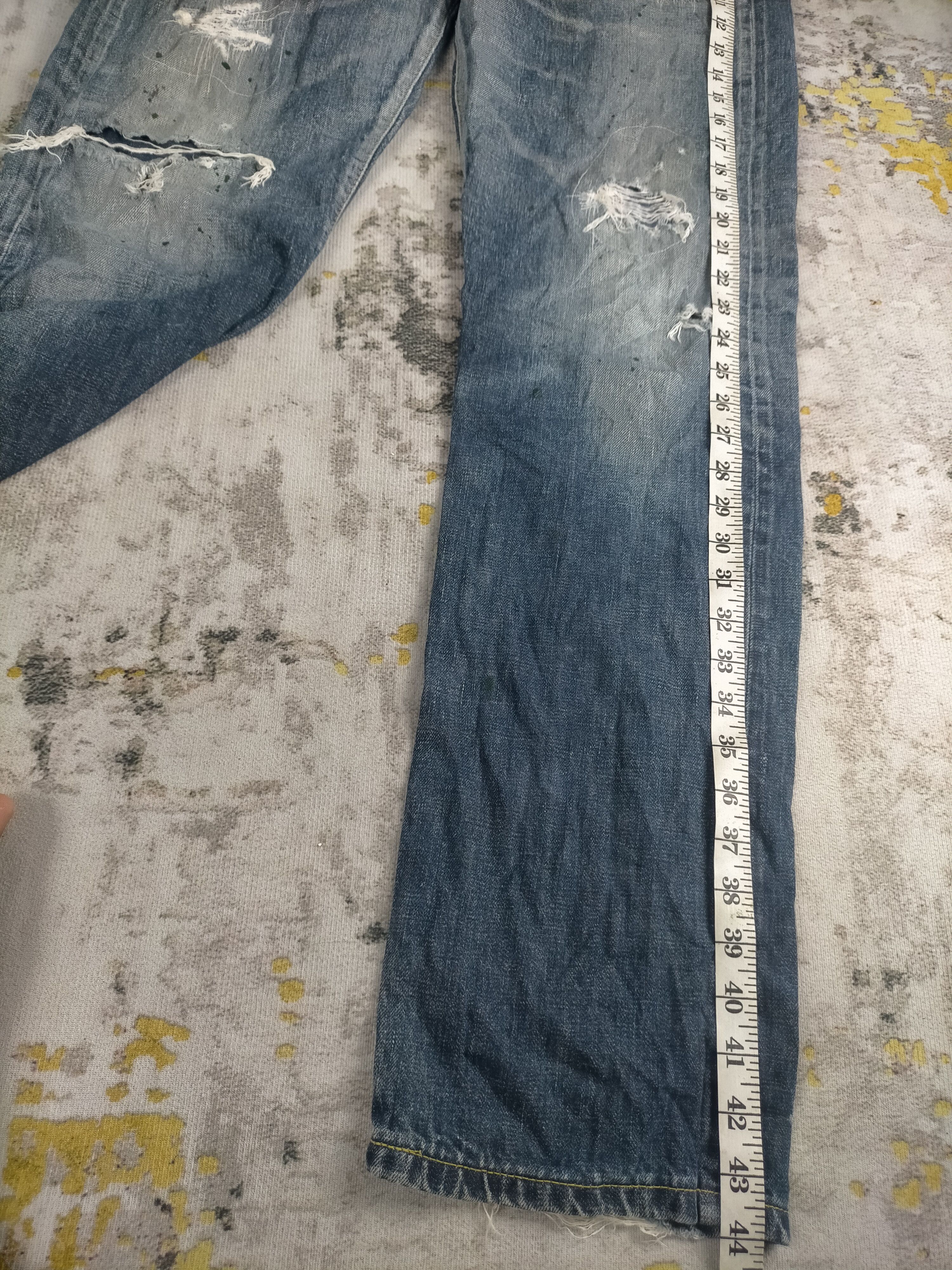 Edwin Vintage Edwin Grunge Selvedge Distressed Jeans Size US 30 / EU 46 - 8 Thumbnail