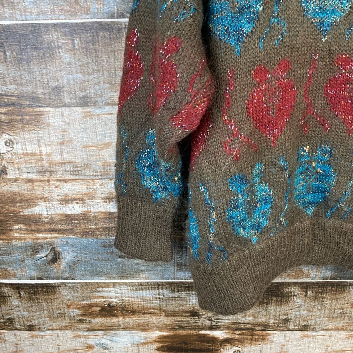 Other DL Anjoue Roze Brown Cardigan Knitwear #C1150 Size XL / US 12-14 / IT 48-50 - 15 Thumbnail