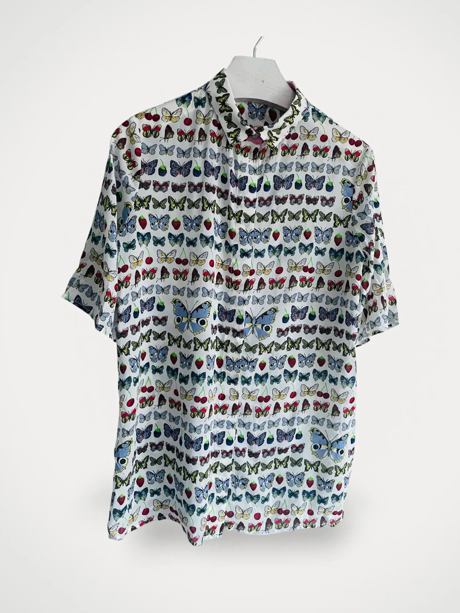 Versace Versace Butterfly silk blouse Blouse Size XS / US 0-2 / IT 36-38 - 1 Thumbnail