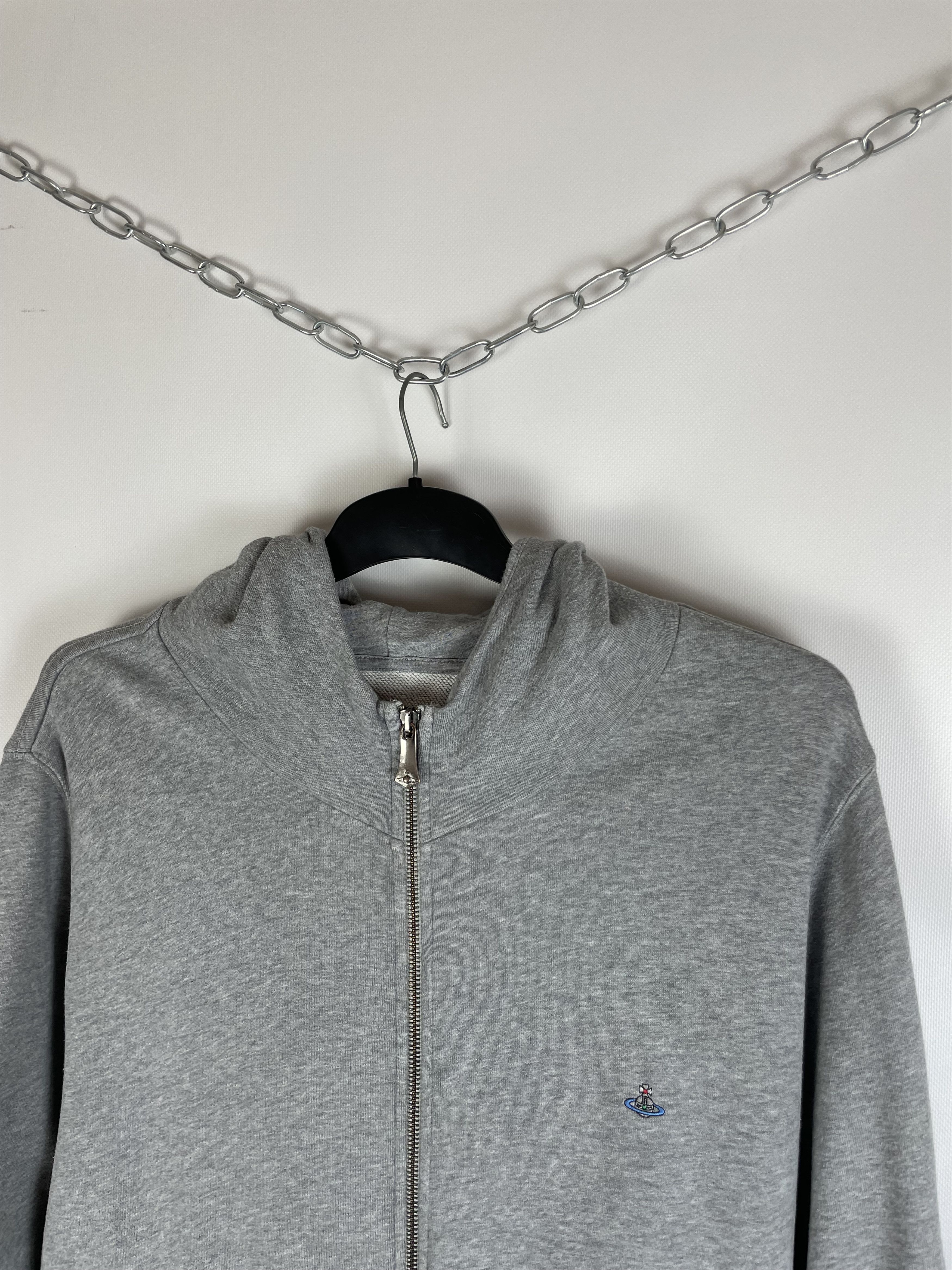 Vivienne Westwood Vivienne Westwood Zip Up Hoodie Grey Size US L / EU 52-54 / 3 - 3 Thumbnail