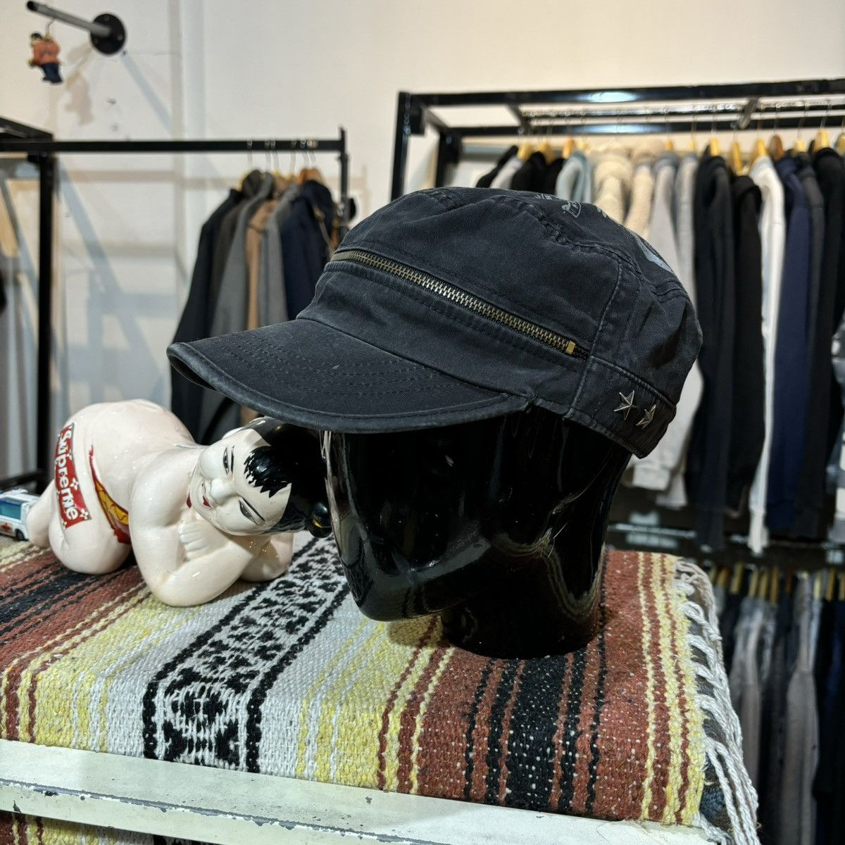 If Six Was Nine × Le Grande Bleu (L.G.B.) × Michel Klein Vintage hat michel klein punk seditionaries style Size ONE SIZE - 3 Thumbnail