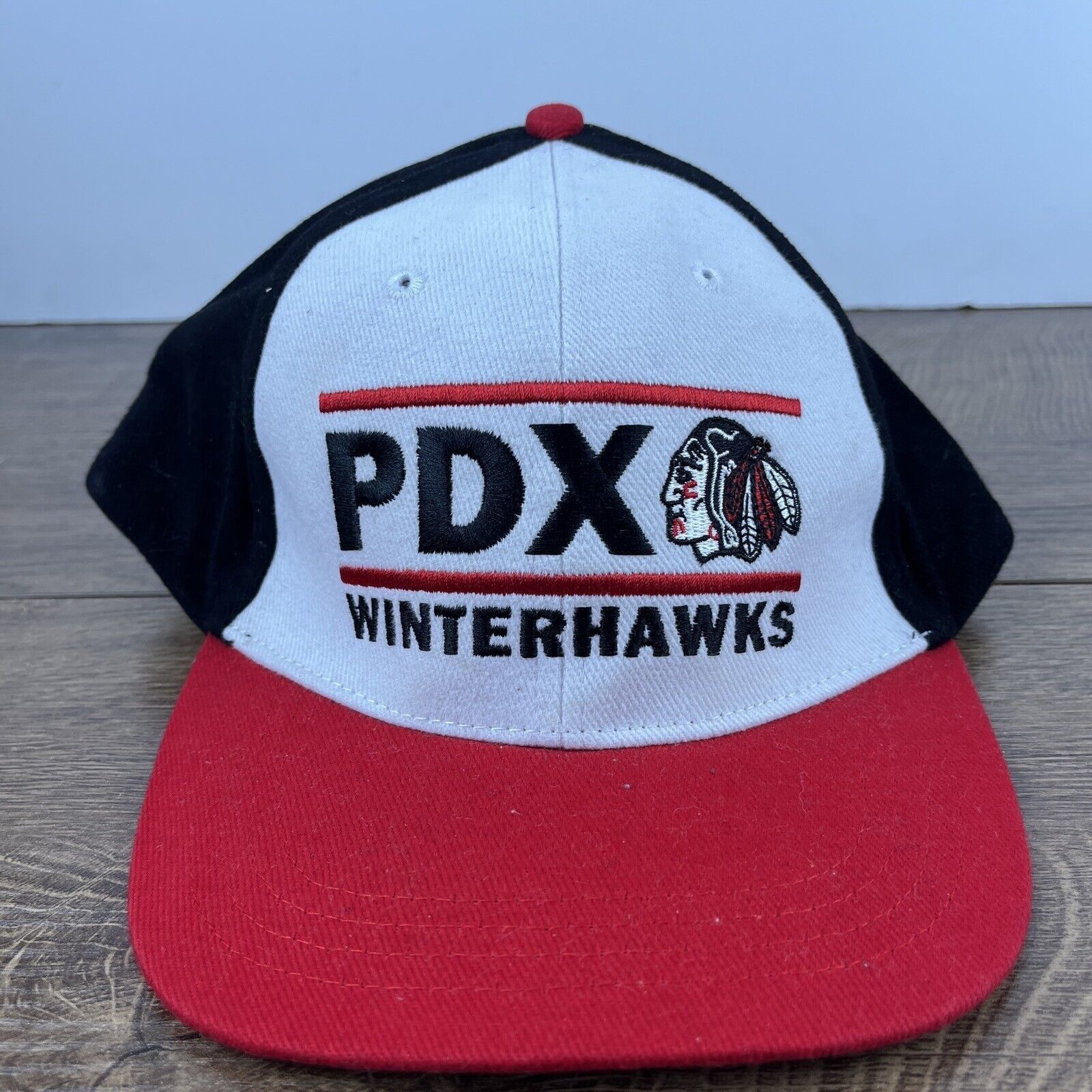 Other Portland Winterhawks PDX Hat Snapback Red Adjustable Hat Adu Size ONE SIZE - 2 Thumbnail