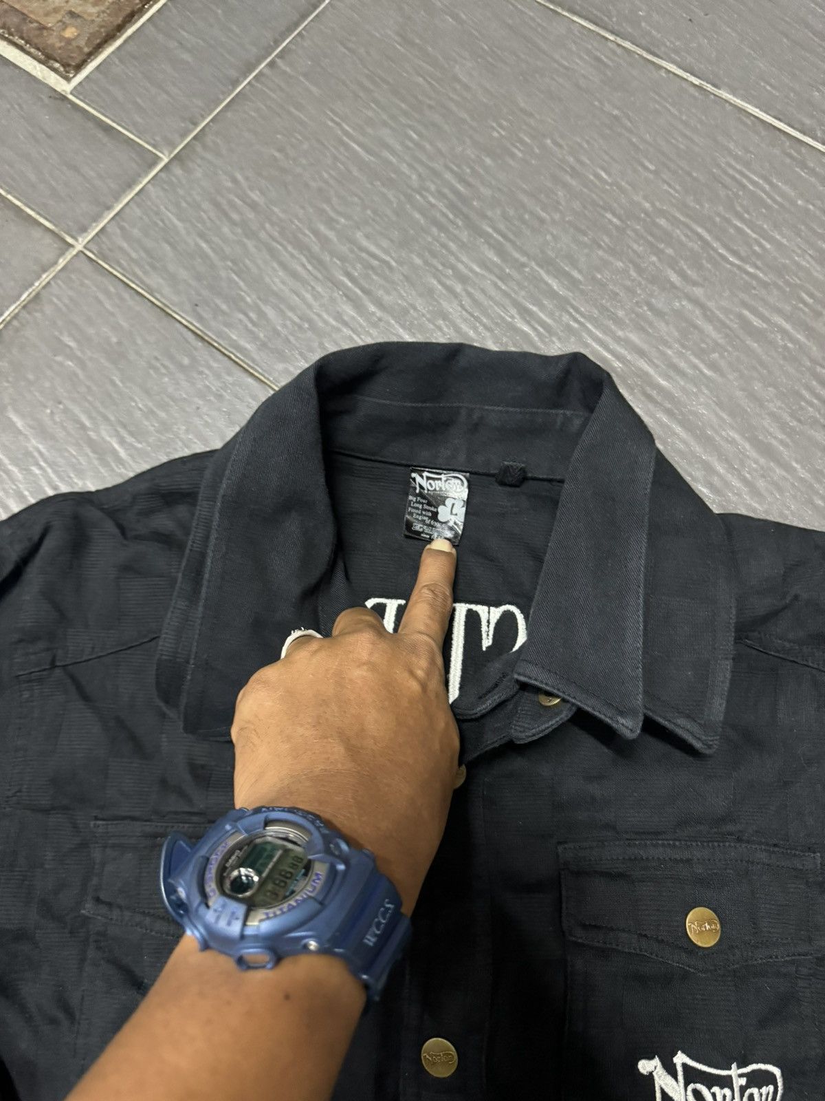 Norton NORTON EMBROIDERY BIKERS DENIM SHIRT Size US L / EU 52-54 / 3 - 3 Thumbnail