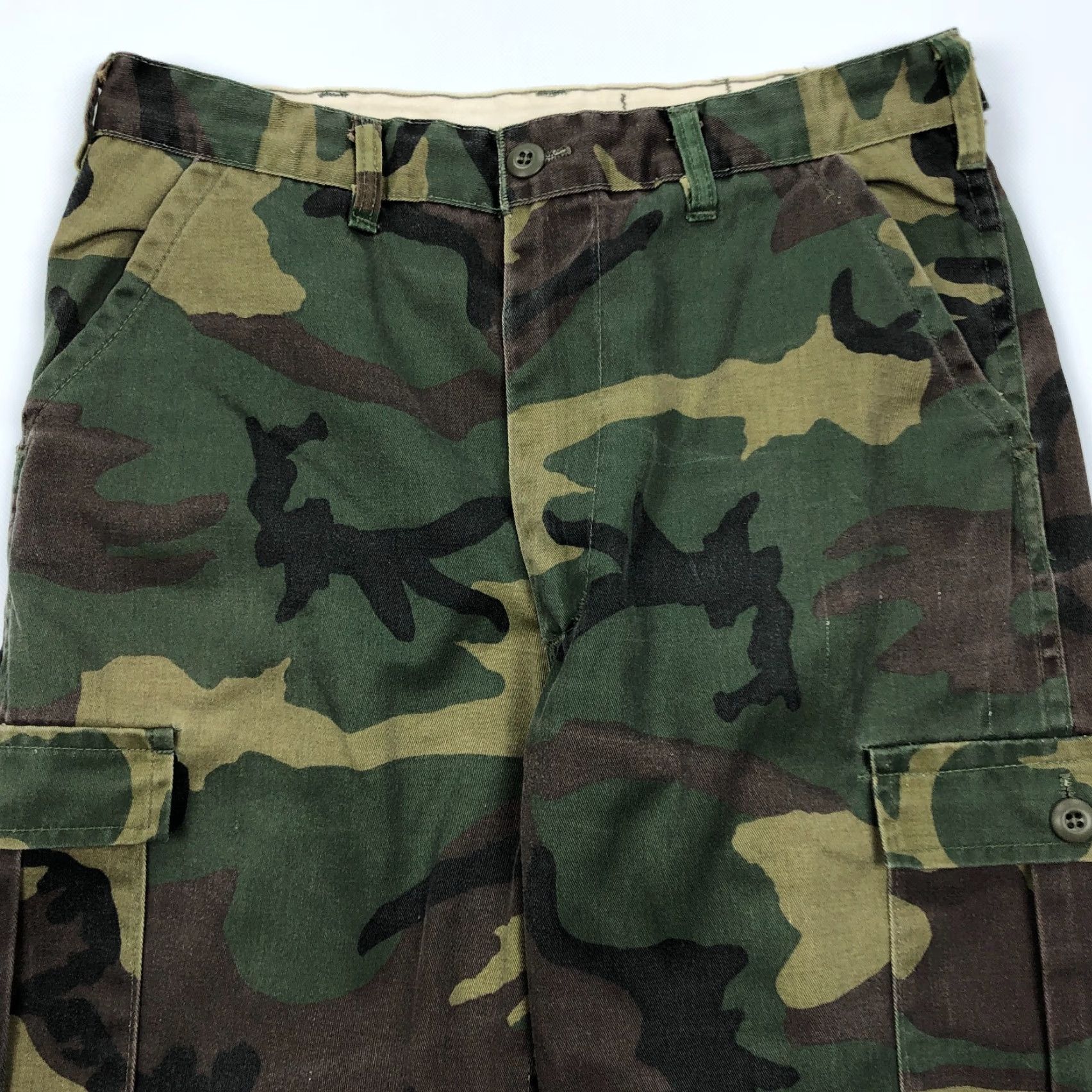 SafTbak VINTAGE Saftbak Pants Mens 32x30 Woodland Camo Cargo Hiking Outdoor USA 90s Pants Mens 32 Woodland Camo Cargo 90s USA Size US 32 / EU 48 - 3 Thumbnail