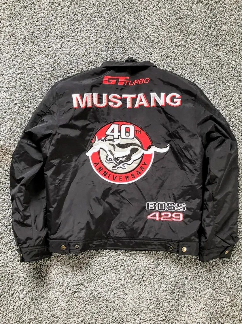 Japanese Brand 💥 Ford Mustang Vintage Racing Jacket Retro Y2K Size US XL / EU 56 / 4 - 2 Thumbnail