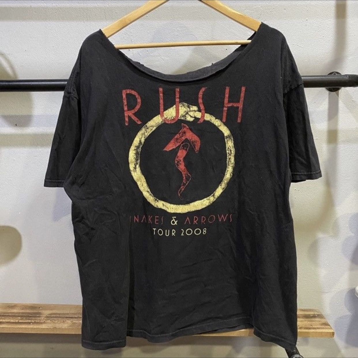 Band Tees × Vintage VINTAGE 2008‼️Rush Band Snakes And Arrows Tour T-Shirts Size US XL / EU 56 / 4 - 1 Thumbnail