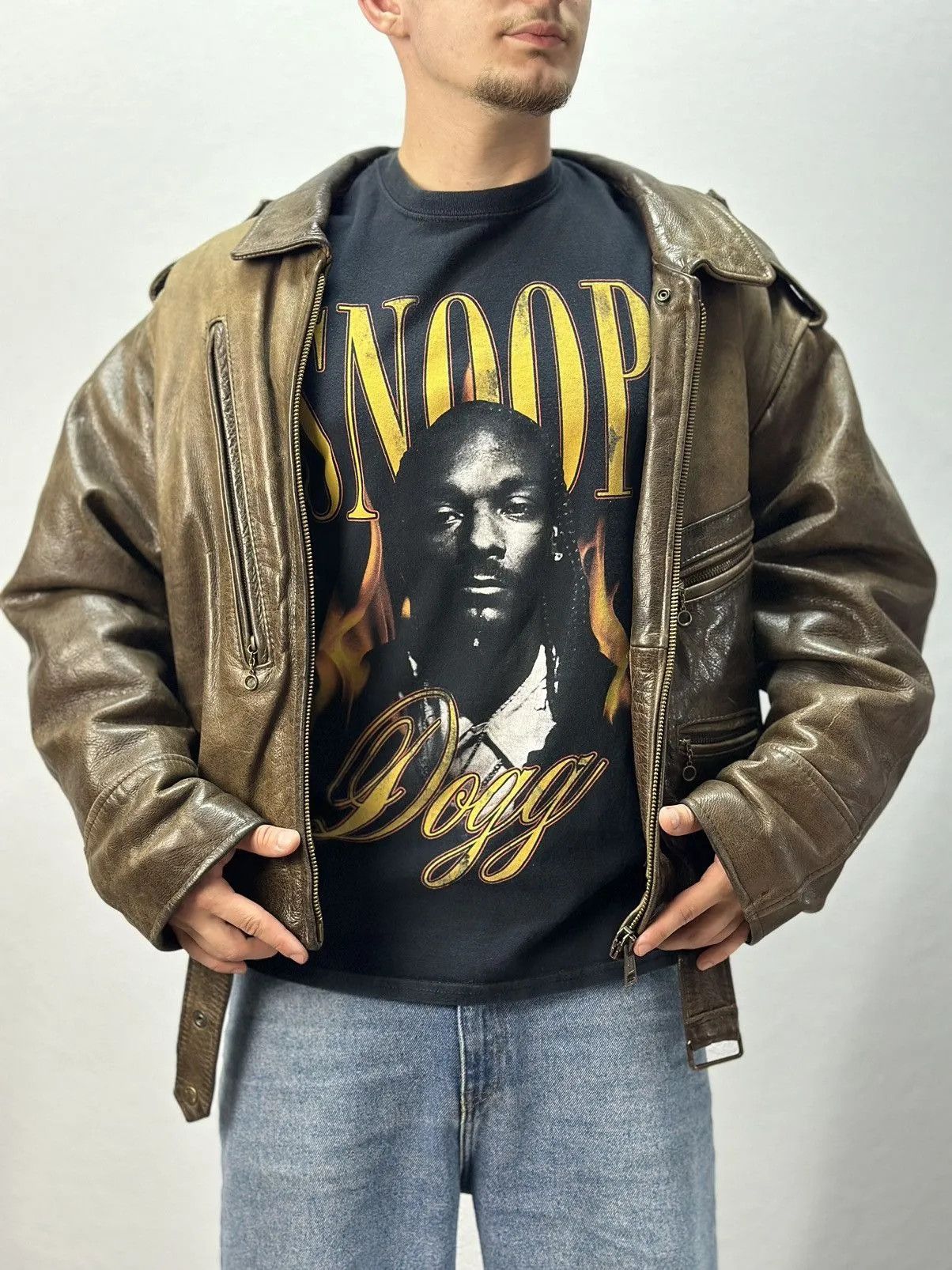 Snoop Dogg Vintage Snoop Dog Rock band Tee Faded Harley Mexico Y2K Size US S / EU 44-46 / 1 - 2 Thumbnail