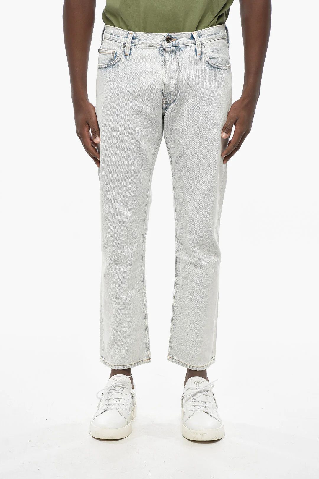 Off-White og1mm0526 Slim Fit Jeans in Light Blue Size US 30 / EU 46 - 1 Thumbnail