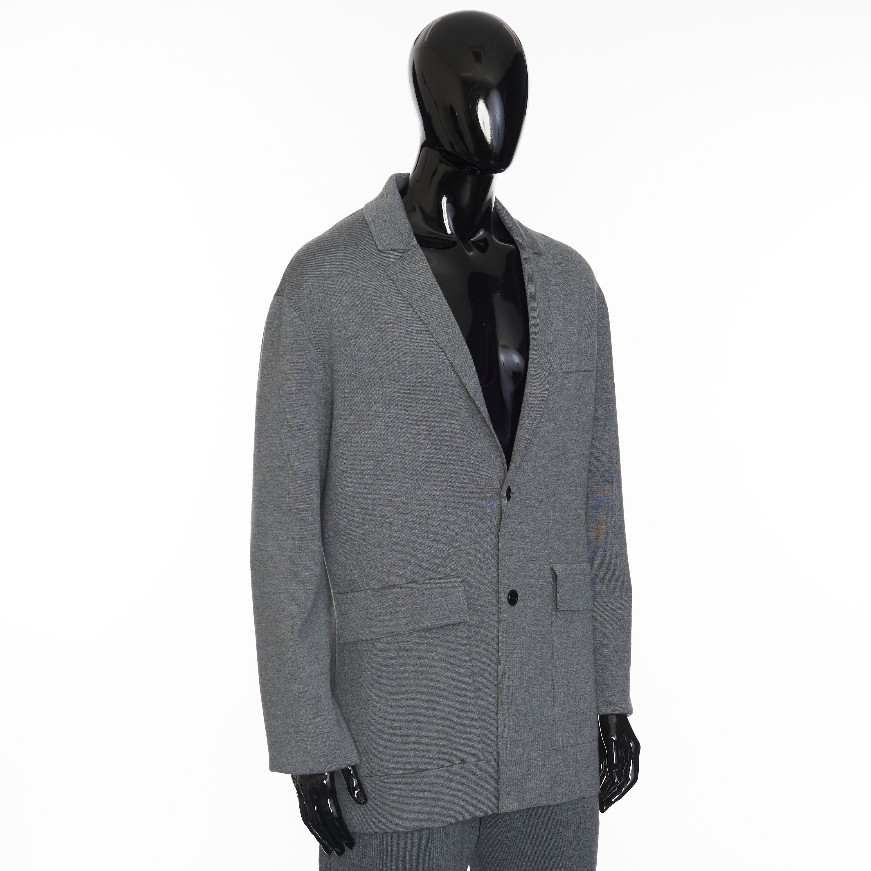 Berluti Sweater Blazer Jacket In Mountain Rock Gray Wool Size L Size 40R - 8 Thumbnail