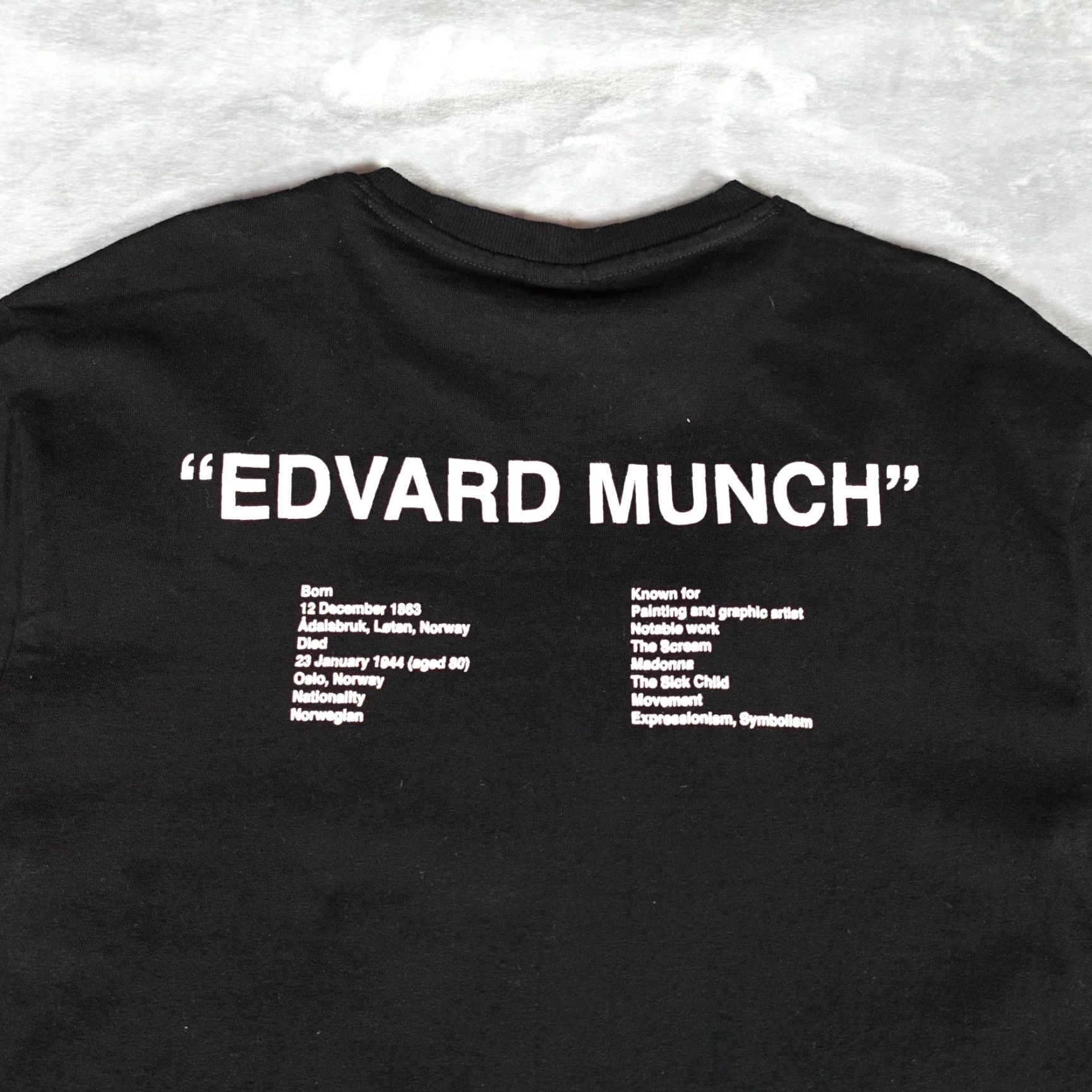 Vintage APOH The Scream Edvard Munch Art Graphic T-Shirt Mens XL Black Size US XL / EU 56 / 4 - 5 Thumbnail