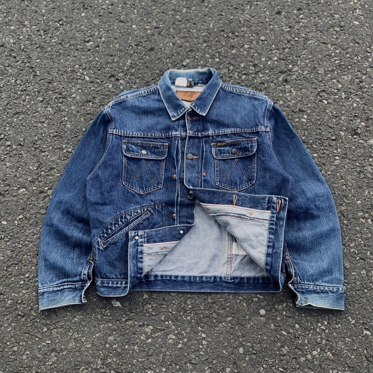 Wrangler Vintage Wrangler 111Mj Western Denim Jacket Selvedge Size US L / EU 52-54 / 3 - 6 Thumbnail