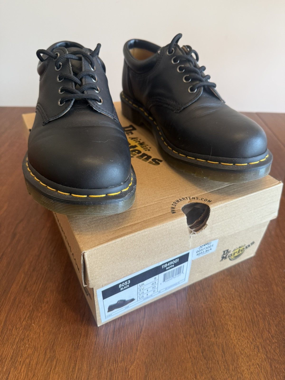 Dr. Martens Dr. Martens Leather Low Top 8053 [Size 10 US] “Black” Size US 10 / EU 43 - 6 Thumbnail