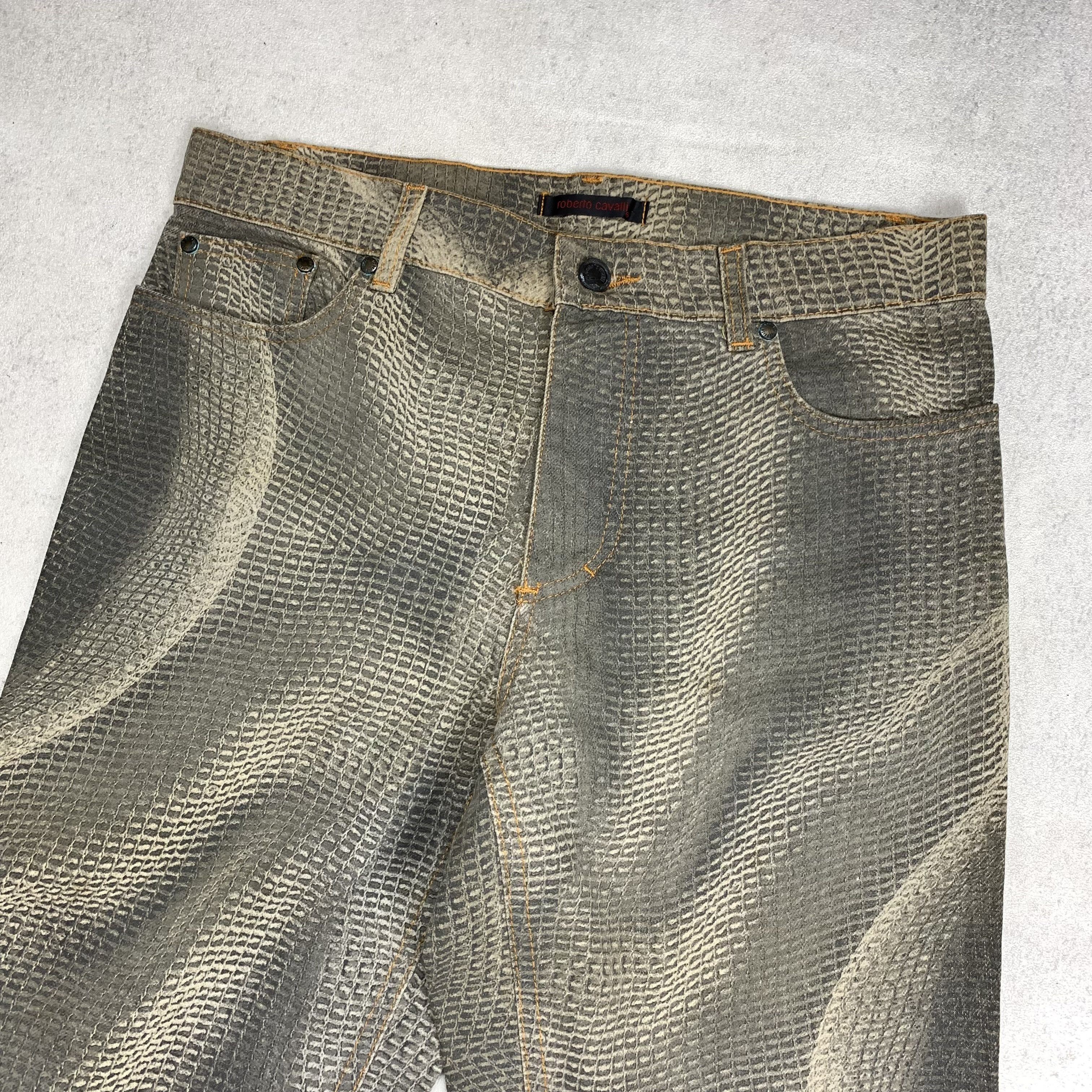 Roberto Cavalli Roberto Cavalli Snakeskin Pants Size US 31 - 3 Thumbnail