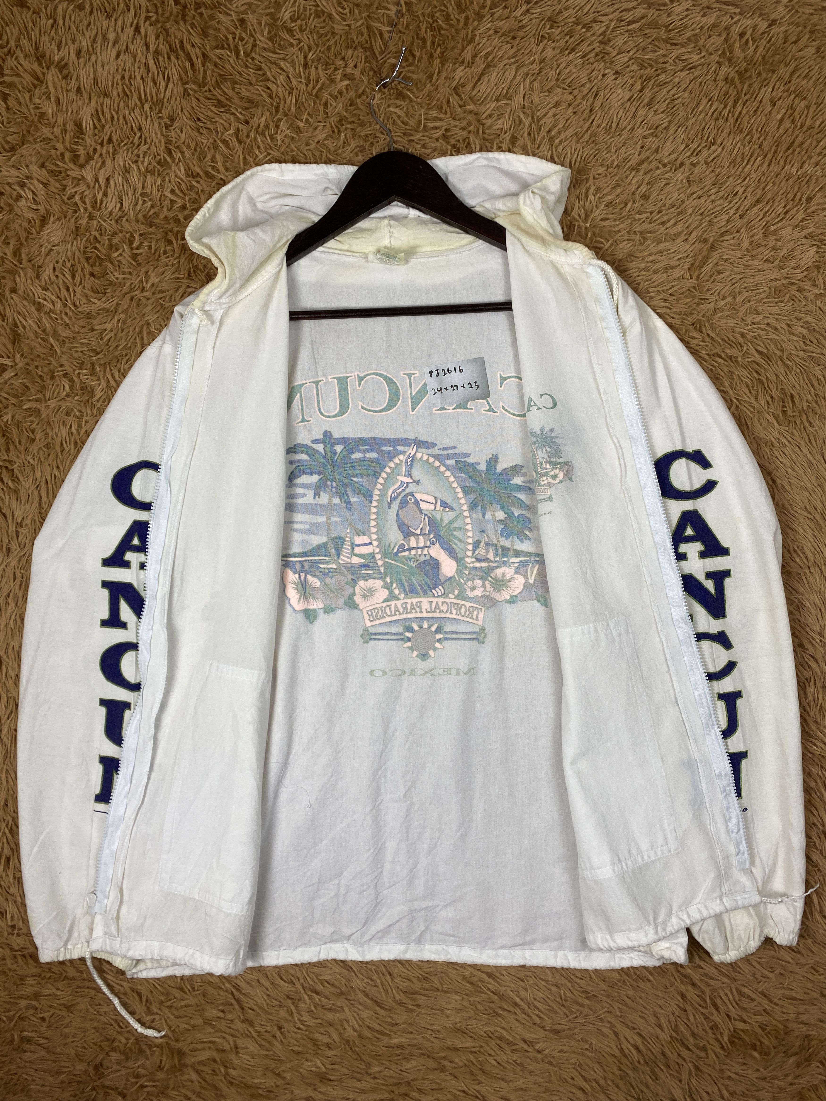 Vintage Vintage Cancun Mexico Art Tropical Paradise Jacket PJ2616 Size US M / EU 48-50 / 2 - 8 Thumbnail