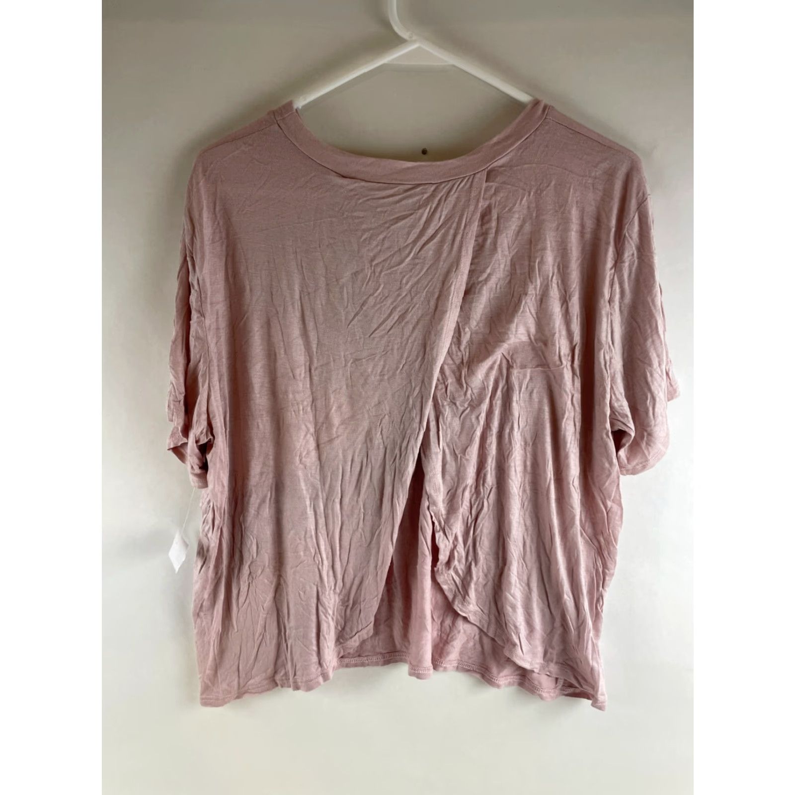 Vintage Stunner California T-Shirt Women's XL Pink Wrap Back Short Sleeve NWT Size XL / US 12-14 / IT 48-50 - 2 Thumbnail