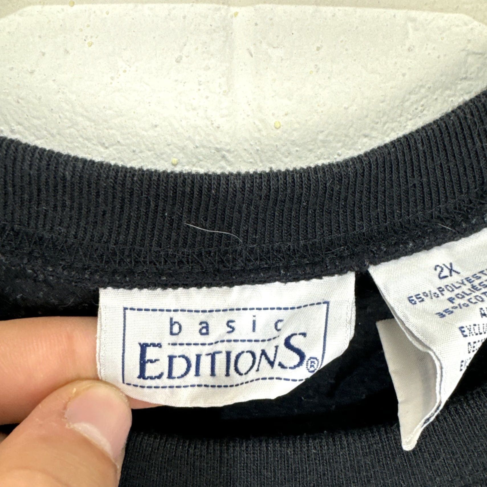 Basic Editions Vintage Basic Editions Black Embroidered Halloween Sweatshirt Size 2XL Black Size XXL / US 16-18 / IT 52-54 - 3 Thumbnail