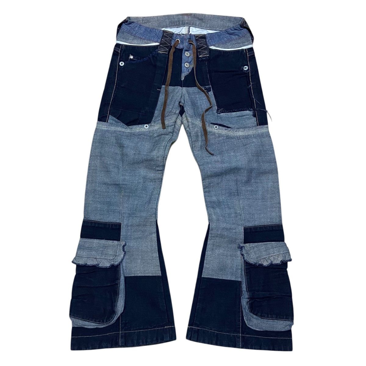 Marithe + Francois Girbaud Marithe Francois Girbaud Big Pocket Flared Pants Size US 27 - 1 Thumbnail