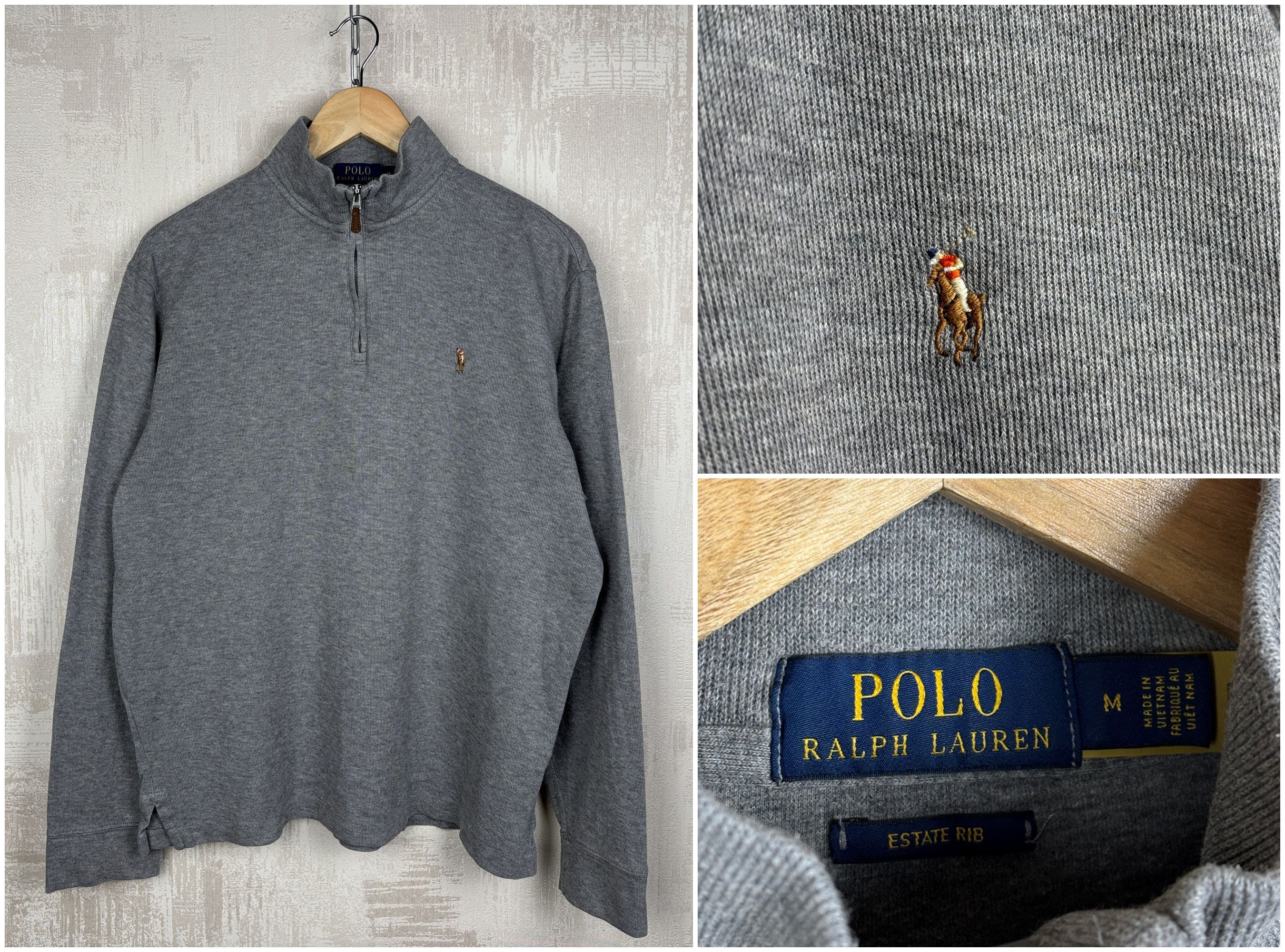 Polo Ralph Lauren Polo Ralph Lauren Estate Rib Quarter Zip Pullover Size US M / EU 48-50 / 2 - 1 Thumbnail
