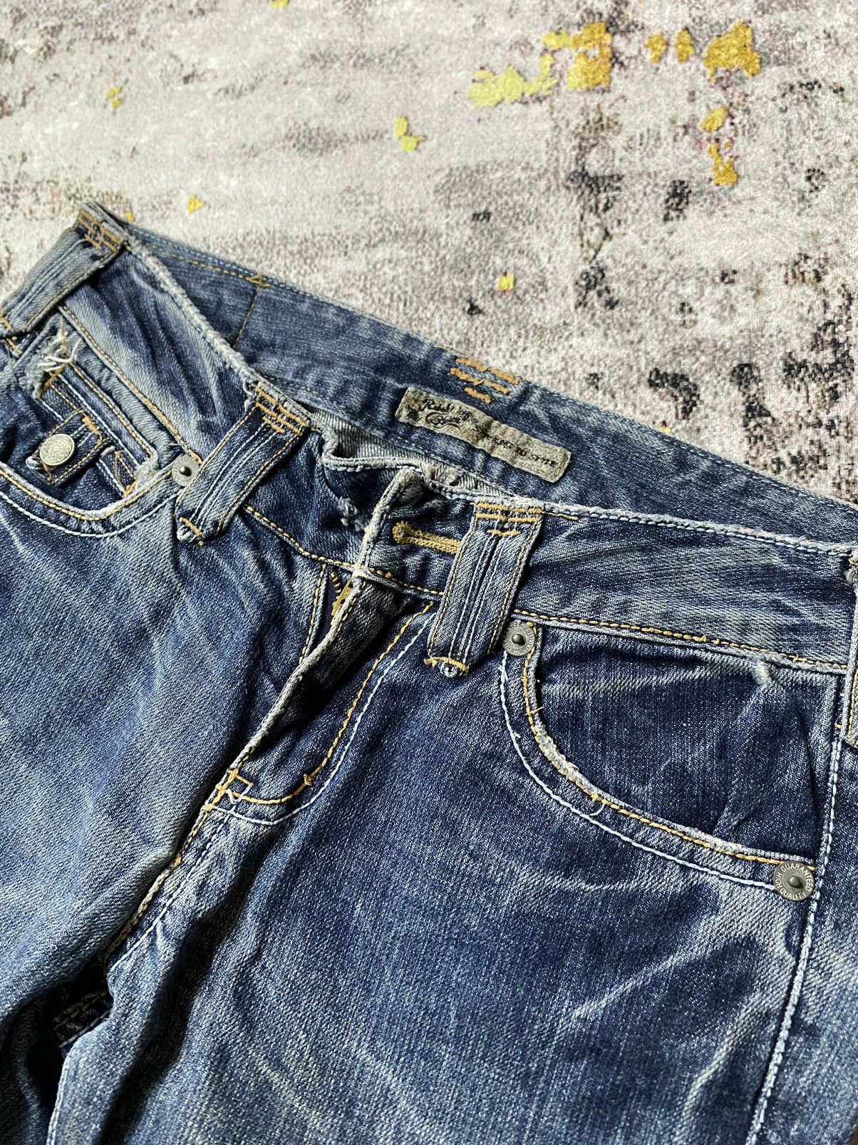 If Six Was Nine × Japanese Brand × Le Grande Bleu (L.G.B.) Vintage Y2K Rush Hour Bootcut Flare Denim Jeans Size 29" - 5 Thumbnail