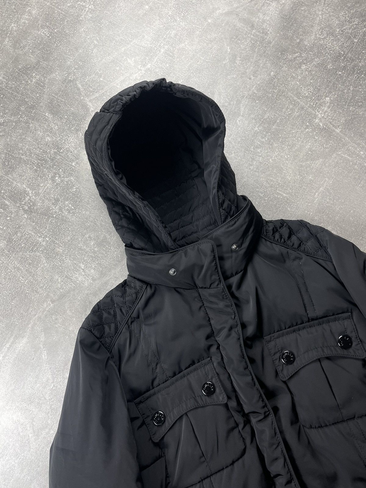 Moncler Moncler “Helena” Black Quilted Down Jacket Made in Romania Size L / US 10 / IT 46 - 7 Thumbnail