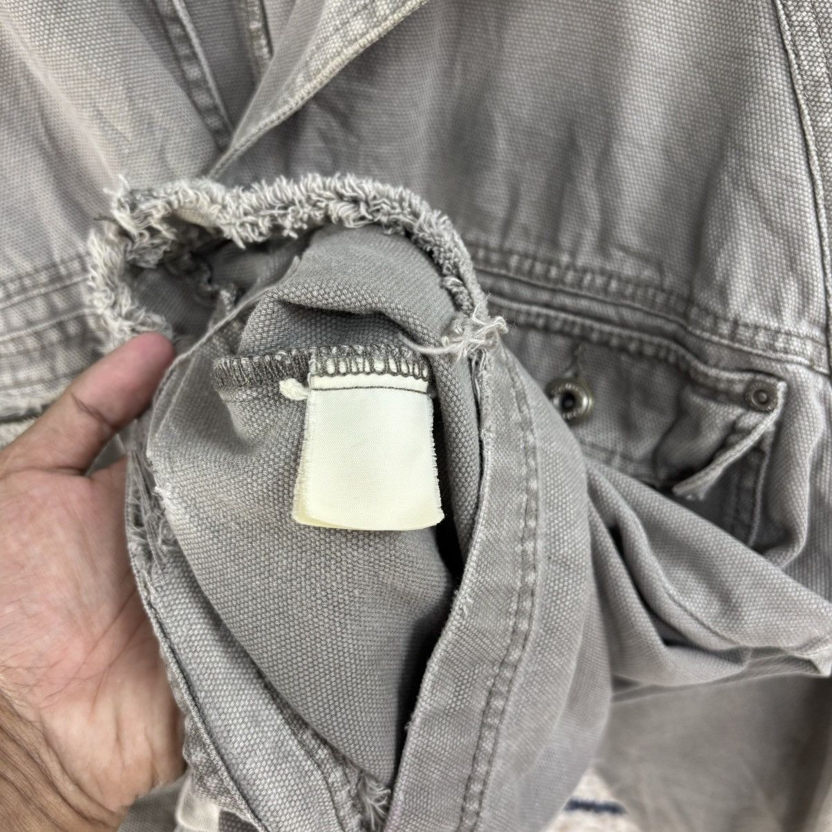 Columbia × Vintage Vintage Columbia Workwear Distressed Denim Jacket Size US M / EU 48-50 / 2 - 15 Thumbnail