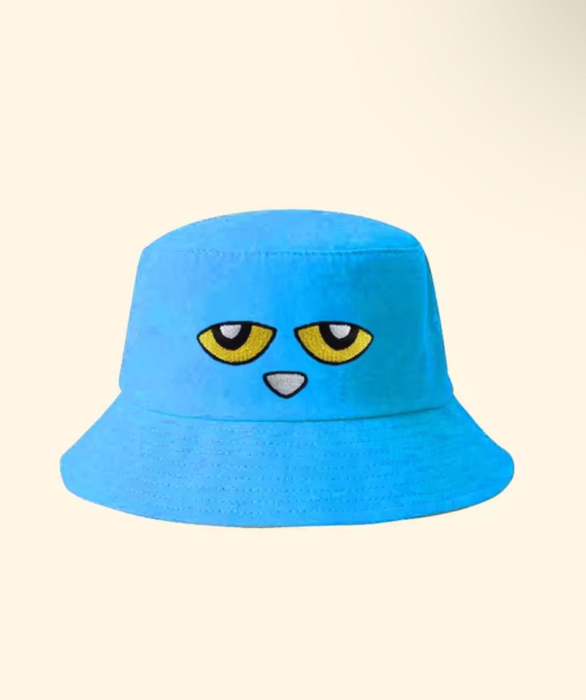 Japanese Brand × Vintage Cute Anime Pete Cat Fisherman Blue Panama Hat Size ONE SIZE - 2 Thumbnail