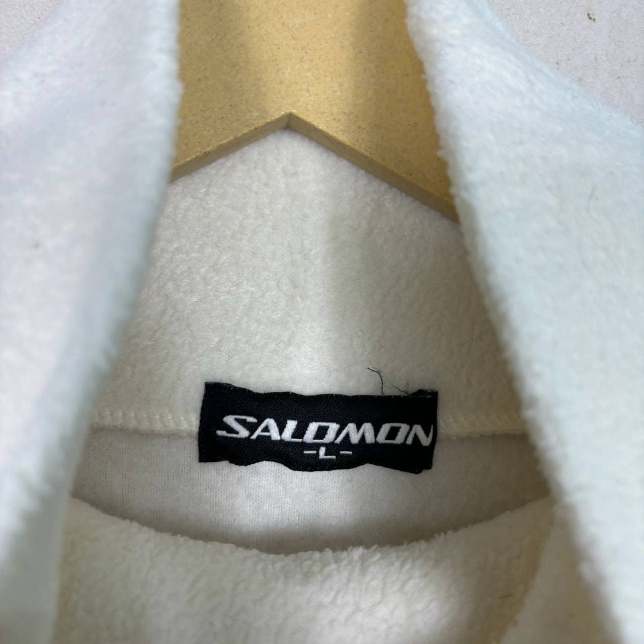 Salomon Salomon Vintage High Neck Fleece Sweater White Tech Gorpcore Size US M / EU 48-50 / 2 - 4 Thumbnail