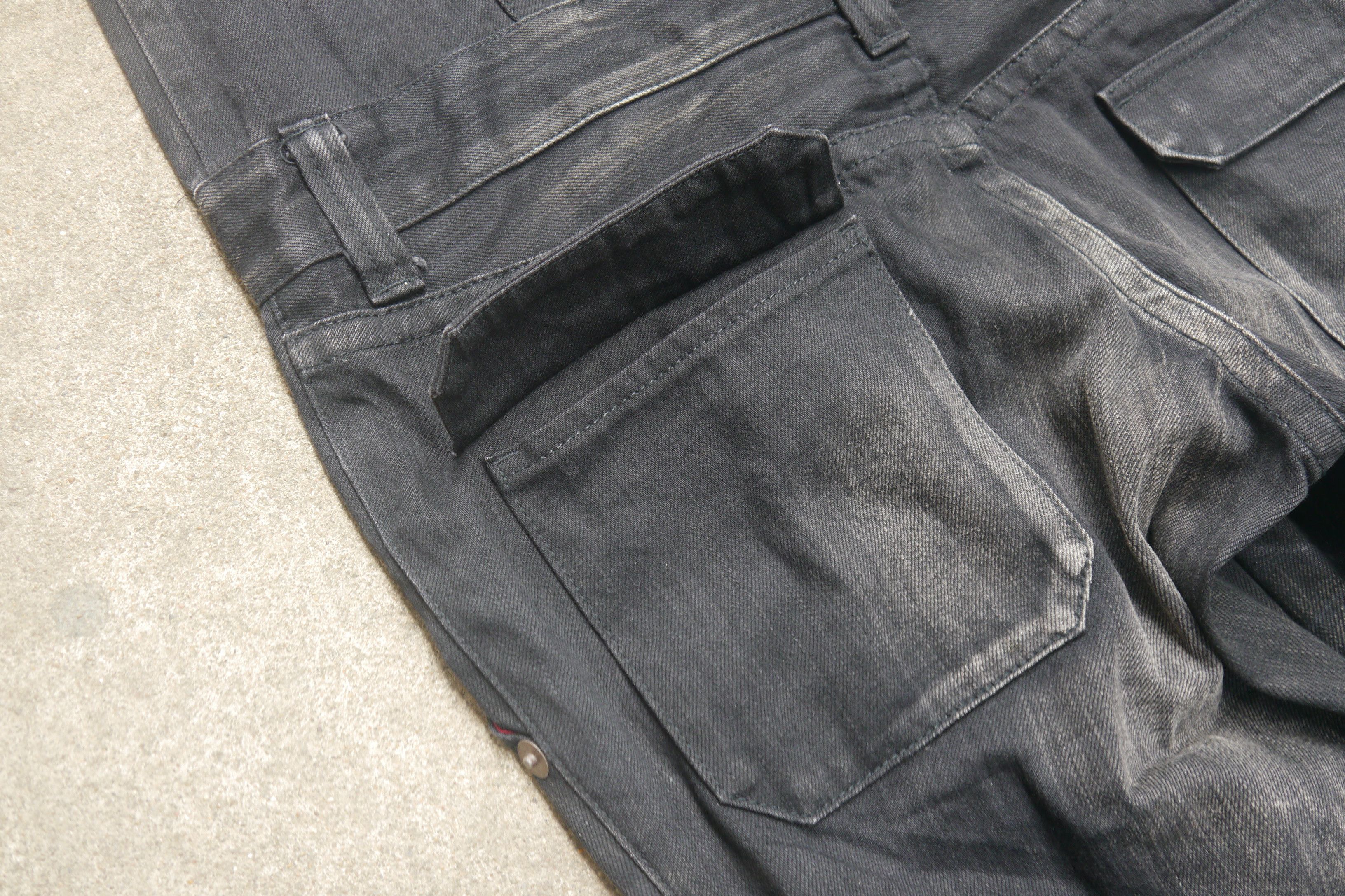 Japanese Brand (P300) DELAY by Win & Sons Black Washed Denim Jumpsuit Sz 2 Size US 34 / EU 50 - 21 Thumbnail