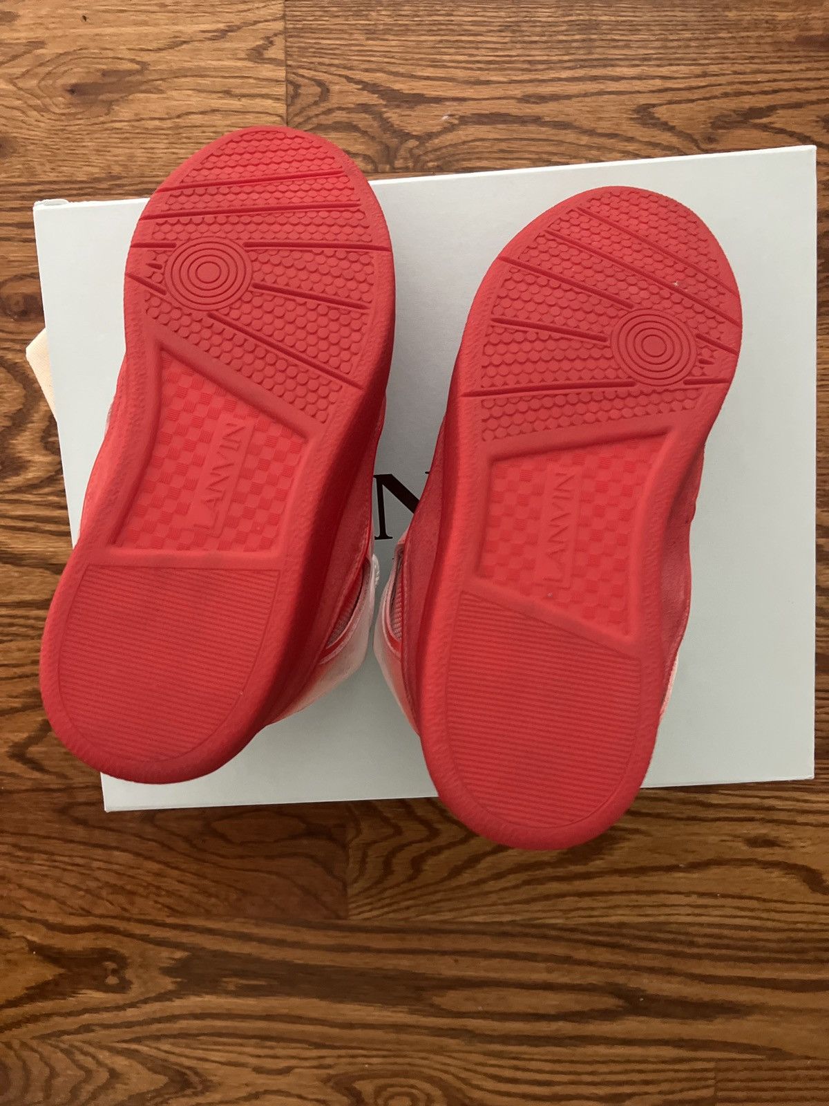 Lanvin Lanvin Curb Sneakers White/Red Size US 8.5 / EU 41-42 - 4 Thumbnail